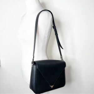 Alexander Wang Prisma Envelope Black Leather Shoulder Bag